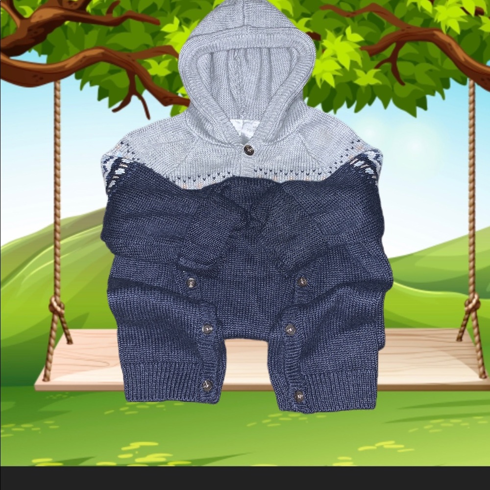 Boys 6mo-12mo Sweater Onesie